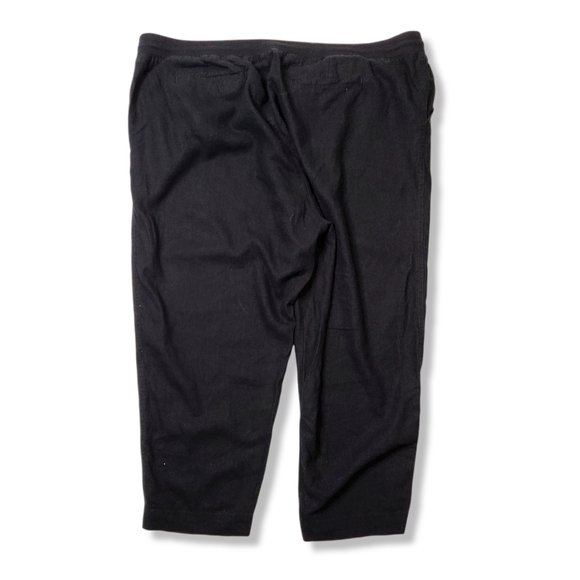 Susina Linen Blend Black Pants Size 2X - Picture 3 of 5
